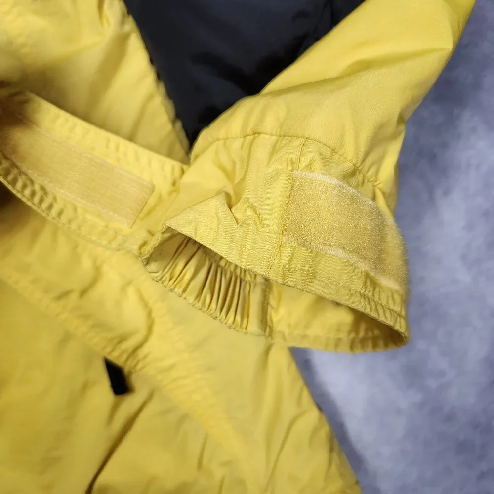 VTG Columbia Mens‎ Jacket size Large Yellow Zip Up Front Insulated Fleece Lined